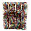 Viele 100 Stück Damen Mädchen Größe 5,5 cm Bunte Haarbänder elastische Gummi-Telefonkabelbinder Kunststoffseil Gummifeder
