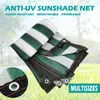 Anti-UV Sun Shelter Sunshade Netto Outdoor Camping Ogród Ogród Sunblock Sunblock Shade Cloth Car Cover 80% Szybkość cieniowania Y0706