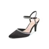 Kadın kristal kayış pompaları moda ince yüksek topuklular 2021 İlkbahar Yaz Gladyatör Ayakkabı Kadın Çıplak Slingbacks Sandalet Mujer Va863