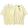 Designer 21SS Tide T-Shirts Lettera di petto Stampa laminata Stampa manica corta Street Street Street Oversize Casual T-Shirt 100% Pure Cotton Tops per uomo e donna Top Quality