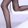 1PC Sexy Women Pantyhose Tights Summer Nylon Polka Dot Print Stockings Seamless Fishnet Mesh Female Hosiery Vintage Faux Tattoo X0521