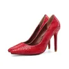 scarpe con tacco a spillo donna taglia grande 34-43 moda tacchi alti da donna pompe classico nero vino rosso festa sexy scarpe da sposa poco profonde