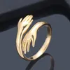 2022 Fashion 925 Sterling Silver Adjustable Ring I Will Give You a Hug Womens Love Ring Couple Jewey