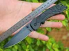 High quality 1100 Pocket Folding Knife 3Cr13Mov Black Oxide Drop Point Blade ABS + Stainless Steel Sheet Handle With Retail Box