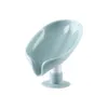 Wholesale Soap Disher Holder Self Dranging Leaf Forey Bar Saver с присосным чашкой для душевой ванной ванной ванной кухонный раковина пластиковый лоток