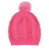 Bebês crianças chapéu de inverno pompon beanies chapas chapas de malha para meninas meninos colorido sólido meninas meninas quentes chapéus de cabelo decoração 9324548
