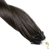 Nyaste Remy Micro Loop Human Hair Extensions 14-26 "Naturliga Black Brown Blonde Micro Loop Ring Hårförlängningar 0,8 g 1 g / 1S 80g / 100g