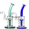 7.9inchs Brazo árbol Perc Único Bong pipas de agua Vidrio Bongs de agua Pipa de humo Recyler plataformas petroleras Pipa de agua