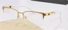 Mode Eyewear Z25 Square Half Frame Optical Glasses Clear Lens Simple Business Style för män Toppkvalitet kan vara recept4363222