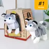 7 tipi di cane robot cane elettronico peluche cucciolo salto guinzaglio coda guinzaglio giocattoli di orsacchiotto cammina corteccia giocattoli divertenti per bambini regalo di compleanno