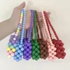 Simpatici mini portamonete per bambini con perline color caramello Borsette e borsette per bambine in tessuto Kawaii Borsa con perle per feste