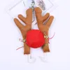 Christmas car decoration elk antlers nose and bells set exterior ornaments cute fashionable 3 colors optional creative gifts 2022