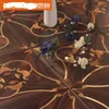 Mässing och rosewood svart färgkonst parkett lövträ golv lyxiga villor bakgrund väggpaneler mattor matta high-end kakel marquetry matta