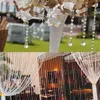 3m 10mm vit tranparent åttkantiga pärlor akryl bröllopsfest decors decoratio diamantkristall krans hängande lampor gardin y0730