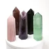 2022 Nowy 8 ~ 9 cm Długość Szorstki Polerowany Kwarcowy Filar Sztuki Ozdoby Energia Kamień Wand Healing Gemstone Tower Natural Crystal Point