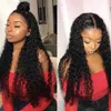 Wave Lace Front Wig Human Hair Wigs Para Mulheres Negras Cabelo Brasileiro 30 polegadas Molhadas e Onduladas HD Loose Onda Profunda Peruca Frontal