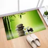 Oimg Anti Slip Bath Mat Banheiro Tapete Tapete Piso 3D Impresso Landsape Bambu Água Absorção de Água Cozinha Tapete de Entrada Tapete 211109