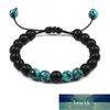 Casais Distância Pulseira Pedra Natural Azul Turquesa Lava Pedra Yin Yin Yang Pulseiras Tecido Frisado para Homens Presentes Presentes Precos de Fábrica Preço Especialista Qualidade