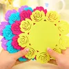 Silicone Hollow Rose Flower Shaped Cup Mats Coasters 6 Colors Round Drink Coasters Lace Stain Resistant Placemat 10cm