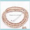 Chokers wisiorki biżuteria różowe złoto kolor hematytu hematytu łańcuch łańcuch Naszyjnik dla kobiet energia naturalne naszyjniki z kamieniem 2x4mm klejnot