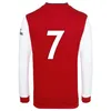Koszulka z długim rękawem Home Red Soccer Jersey 21/22 S A K A Soccer Shirt 2021/2022 Mundurek piłkarskich Mężczyźni Dorosły + Nazwa odtwarzacza