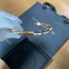 Fashion Simple Wristband Bangle Women's Bracelet 16CM/17CM Open Adjustment Designer Bracelets Silver Rosegold with Gift Box 71120A