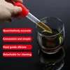 Labbenodigdheden 6pcs 5 ml plastic pipet voor creativiteit Siliconen dropper Baby Feeding Liquid School Experiment