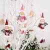 Juldekoration Buffalo Plaid Angel Girl Doll Pendant Xmas Tree Hängande Ornament Semester Nyår Gåvor XBJK2110
