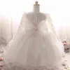 Vintage Meisje Jurk Leuke Peuter Lace Tulle Doopjurk Baby Prinses Doop Jurk 1 Jaar Verjaardag Bebe Vestido G1129