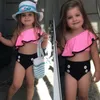 Fato de banho de duas peças moda infantil meninas verão roupa de banho natação fantasia de biquíni de duas peças EUA