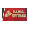 United States Marine Corps Veteran Flag Red And Gold 3 x 5 fot 90 x 150 cm Premium kvalitet Heavy Duty 100D Woven Poly Flag 3x5