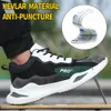 Arbetssäkerhetsskor Män Stål Toe Anti-Smashing Anti-Puncture Soft Light Bekväma Skyddsstövlar Kvinnor Sneaker 210826