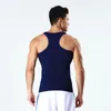 Tampas de tanques de modeladores do corpo masculino para homens abdomen queimadura de queima de barriga traseira transfundir cinto de cinto de slimmen shapewear collant shapewear