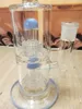 11,4 Zoll Shisha Twin Layers Filter Hellblaues Glas Wasserpfeife Bong Tabak Rauchen Bubbler Rauchpfeifen Bongs Flaschen Dab Rig