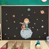 Enfants chambre décoration dessin animé petit prince planète autocollant auto-adhésif bébé chambre mur décor à la maison maison autocollants 210310