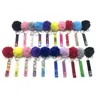 Keychains Acryl Hair Ball Debit Grabber Keychain ATM -kaart Plastic clip Contactloze puller Smal22