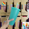 5pcs Lot 24oz Color Changing Tumblers 510ml Plastic Magic Cups PP Thermochromic Coffee Mug with Lid Straw Temperature Cold Water Bottle