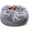 Camp Furniture Giant Beanbag Sofa Cover Big XXL No Stuffed Bean Bag Pouf Ottoman Chair Couch Bed Seat Puff Futon Relax Lounge321d