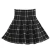 Spring and summer Women Sell Short Skirts High Elastic Waist Knitting Woolen Skirt High Waist Short Minimalist Skirt 210315