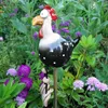 ヤードアート装飾鶏ガーデン庭の芝生プラグ鶏の酉の装飾品鶏の鳥の像の端の屋内屋外裏庭の装飾210607