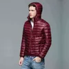 Marque hiver hommes doudoune Ultra léger doudoune hommes coupe-vent plume veste homme léger Portable chaud manteau Y1103