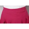 Vintage été buste jupe femmes lin jupes tout-match décontracté plissé couleur unie jupes mode femmes vêtements WJ305 210309