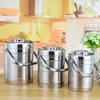 Grote capaciteit geïsoleerde Thermos Lunchbox Roestvrijstalen Thermische Voedsel Container Volwassen Picknick Bento Boxes Draagbare Lunchbox