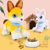 Corgi جرو روبوت الكلب التعرف على الصوت برنامج الغناء الرقص أخبر قصة التفاعل الحيوانات الأليفة الكلب لعبة الهدايا للأطفال