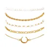 2021 New Fashion Bead Chain Bracelet For Women Boho Gold Color Luxury Clasps Charm Women's Hand Bracelets Jewelry Gift Bangles