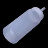 1x Clear White Plastic Squeeze Saus Ketchup Cruet Oil Bottles 16oz