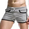 Kommande 100% bomullsbyxor Mäns låga uppkomst Kort byxor Shorts Cortos Hombre Pantalones Jogger Sweat Trunks Kurze Hosen 210806