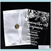 Gratulationskort evenemang festliga partier levererar hem trädgård20pcs akryl transparent kristallinbjudan bröllop kreativ personlig anpassning