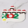 2020 PVC Ornements de Noël personnalisé Cartoon Père Noël Masque Bonhomme de neige Famille 2 3 4 5 Belle Arbre de Noël suspendus Pendentifs VT1726