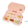 2 of 1 stks lunchbox voor kinderen eten veilig compartiment ontwerp draagbare containers school waterdichte opbergdozen microwaveable lla9180